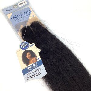 Outre Laid & Slayed Bohemian Curl Lace Closure 12" Natural BLK